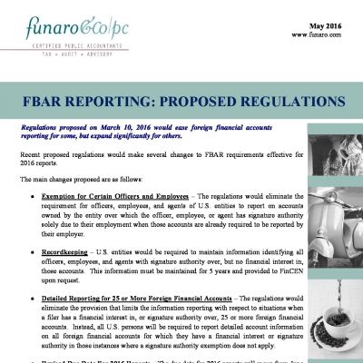 FBAR Reporting: Proposed Regulations
