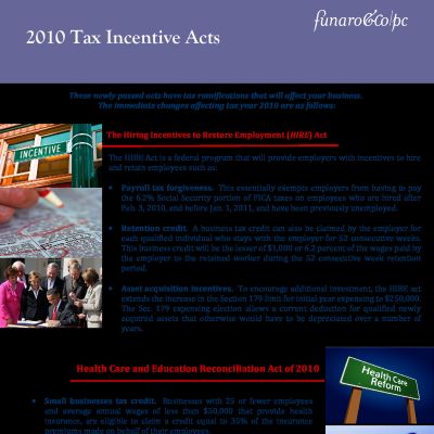 2010 Tax Incentive Acts