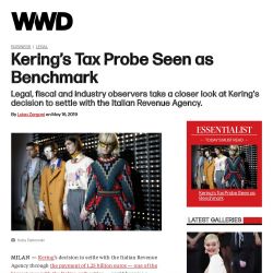 Kering's Tax Probe Seen as Benchmark