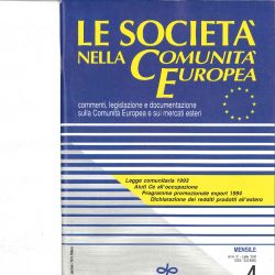 I Redditi Prodotti All'Estero e Trattamento Fiscale - Le Società nella Comunità Europea